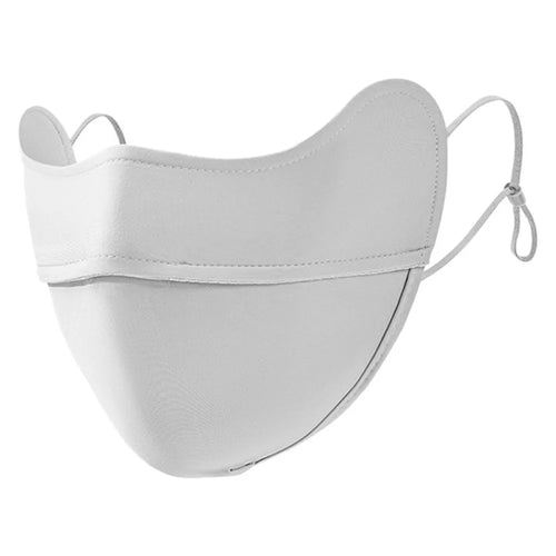 GOLOVEJOY XKZ67 Ice Silk Summer Sun Protection Face Mask for Outdoor Cycling Breathable Face Cover - Light Grey - 1