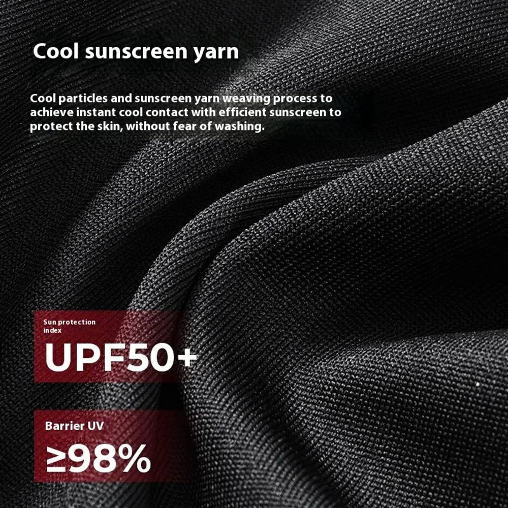 GOLOVEJOY XTJ141 Summer Cycling Full Cover Face Mask Outdoor UV Protection Neck Gaiter for Men Women - Navy Blue - 3