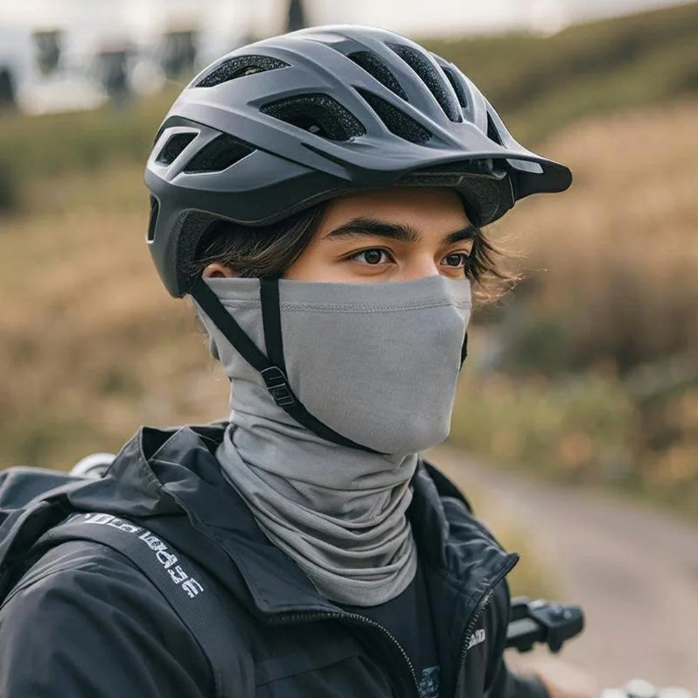 GOLOVEJOY XTJ141 Summer Cycling Full Cover Face Mask Outdoor UV Protection Neck Gaiter for Men Women - Navy Blue - 5