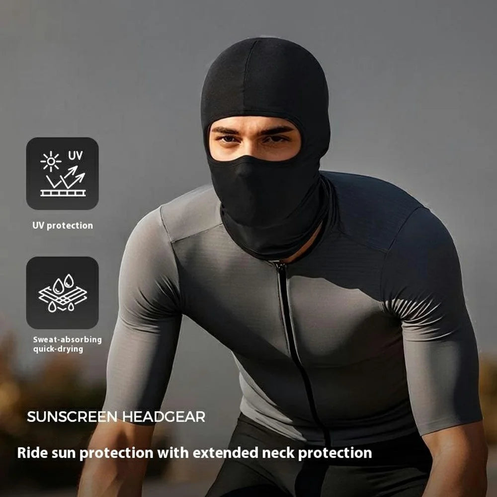 GOLOVEJOY XTJ142 Outdoor Cycling Face Mask UV Protection Motorcycle Balaclava Sweat Wicking Neck Gaiter - Light Grey - 3