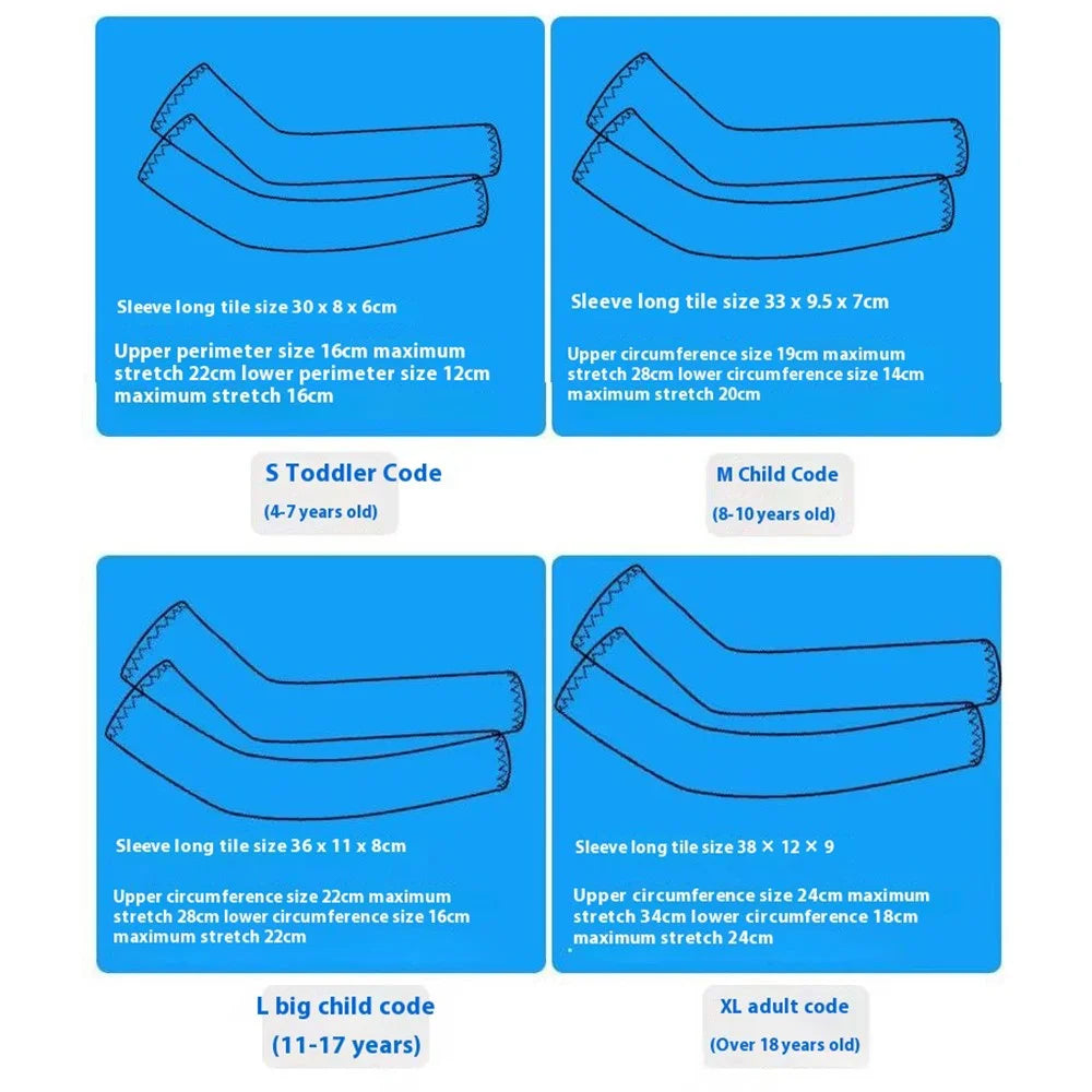 For Age 18+ 1 Pair Summer Cooling Arm Sleeves UV Protection Ice Silk Outdoor Sports Arm Guards, Size XL - MGXT-01 - 6