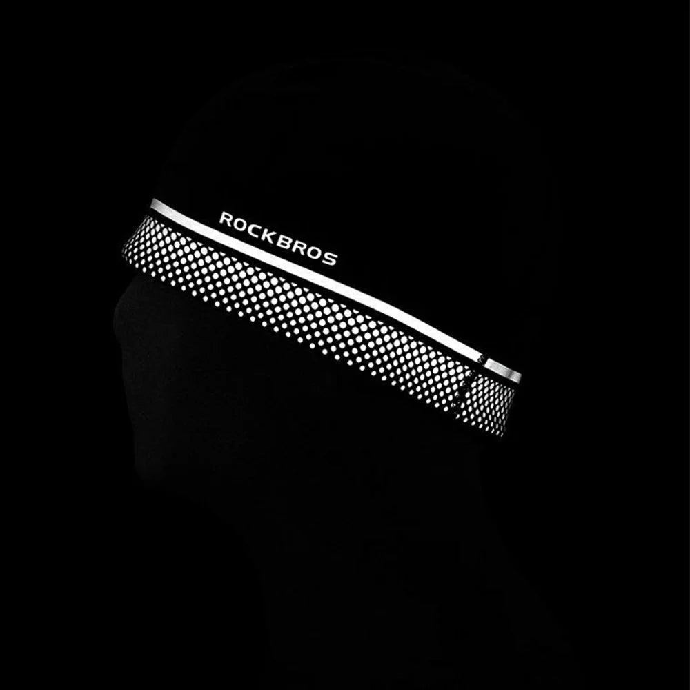 ROCKBROS Winter Cycling Cap Ear Warmer Headcover Outdoor Sports Windproof Fleece Bike Hat - Black - 5