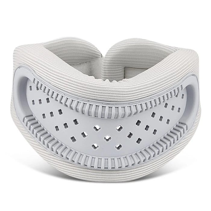 022 Hollow Neck Support Pillow Cervical Collar Memory Foam Cushion for Pain Relief Injury Recovery - Grey - 1