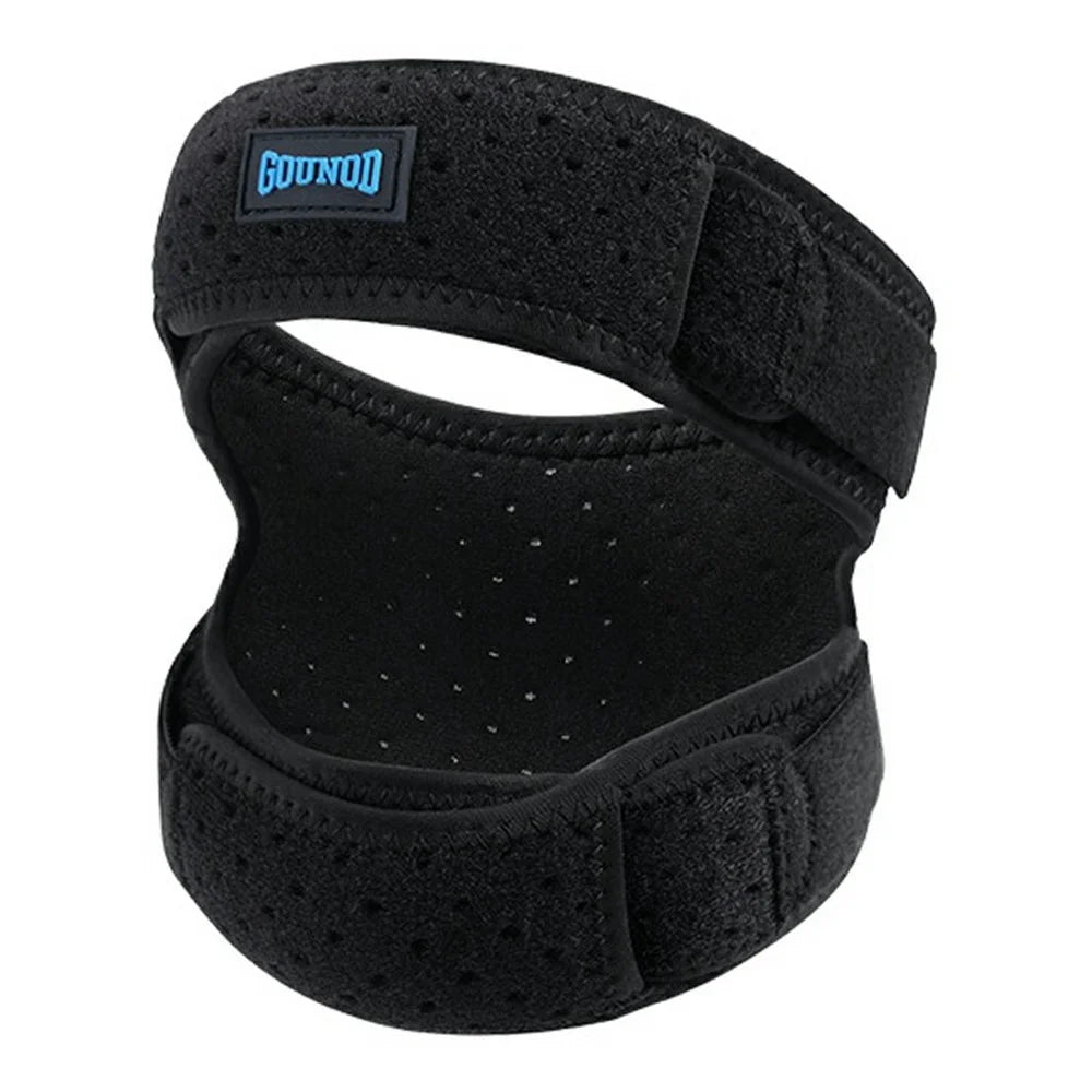 GOUNOD HJ126 1Pc Sports Knee Strap Shock Absorbing Patella Support for Running / Basketball / Fitness - Black - 1
