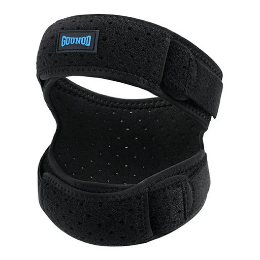GOUNOD HJ126 1Pc Sports Knee Strap Shock Absorbing Patella Support for Running / Basketball / Fitness - Black - 1