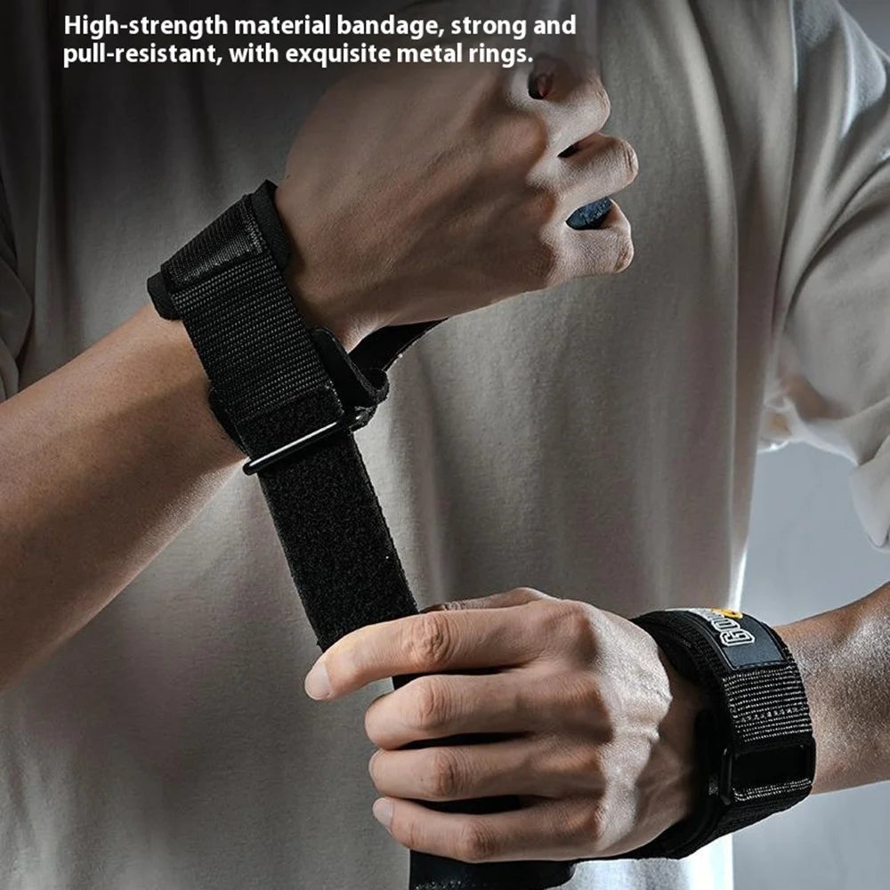 GOUNOD GL061 1 Pair Rubber Palm Grips Fitness Hand Protector Weightlifting Anti Slip Wrist Support - 3