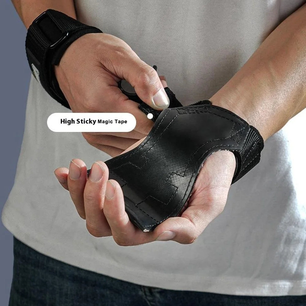 GOUNOD GL061 1 Pair Rubber Palm Grips Fitness Hand Protector Weightlifting Anti Slip Wrist Support - 4