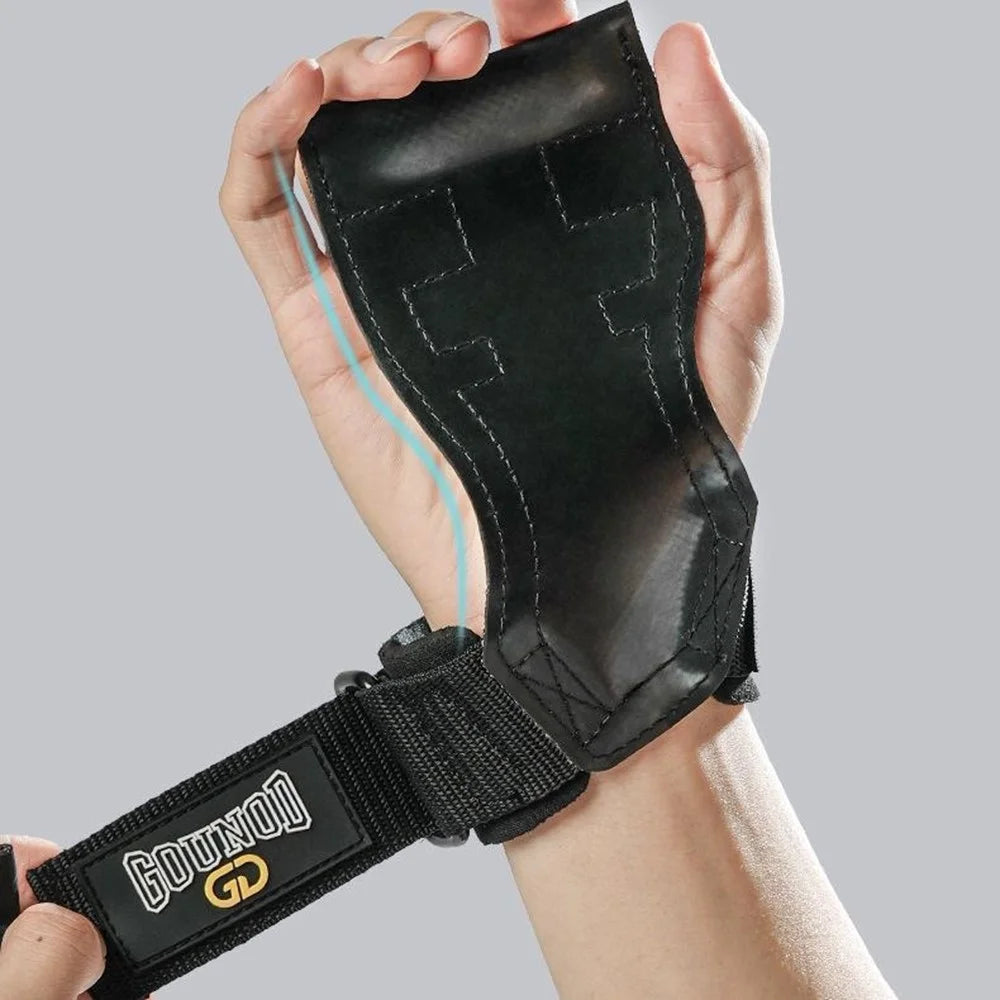 GOUNOD GL061 1 Pair Rubber Palm Grips Fitness Hand Protector Weightlifting Anti Slip Wrist Support - 5