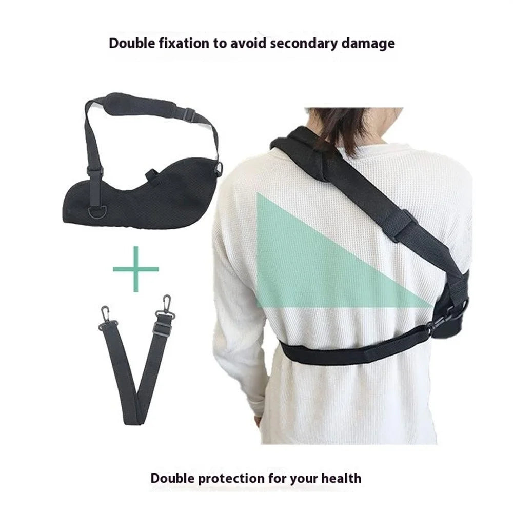 YF-JS025 Arm Sling for Joint Dislocation Shoulder Elbow Bone Fixation Breathable Anti Chafing Fracture Support Brace - M - 6