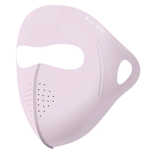 WEST BIKING YP0201465 Outdoor Sports Face Mask Ice Silk Breathable Sun Protection Full Face Cover - Pink - 1