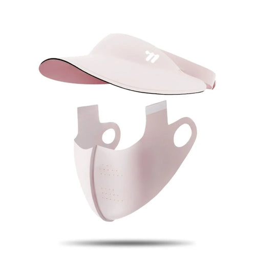 WEST BIKING YP0201466 Outdoor Sports Cycling Mask Cap Detachable 2 in 1 Sun Hat Face Cover - Pink - 1
