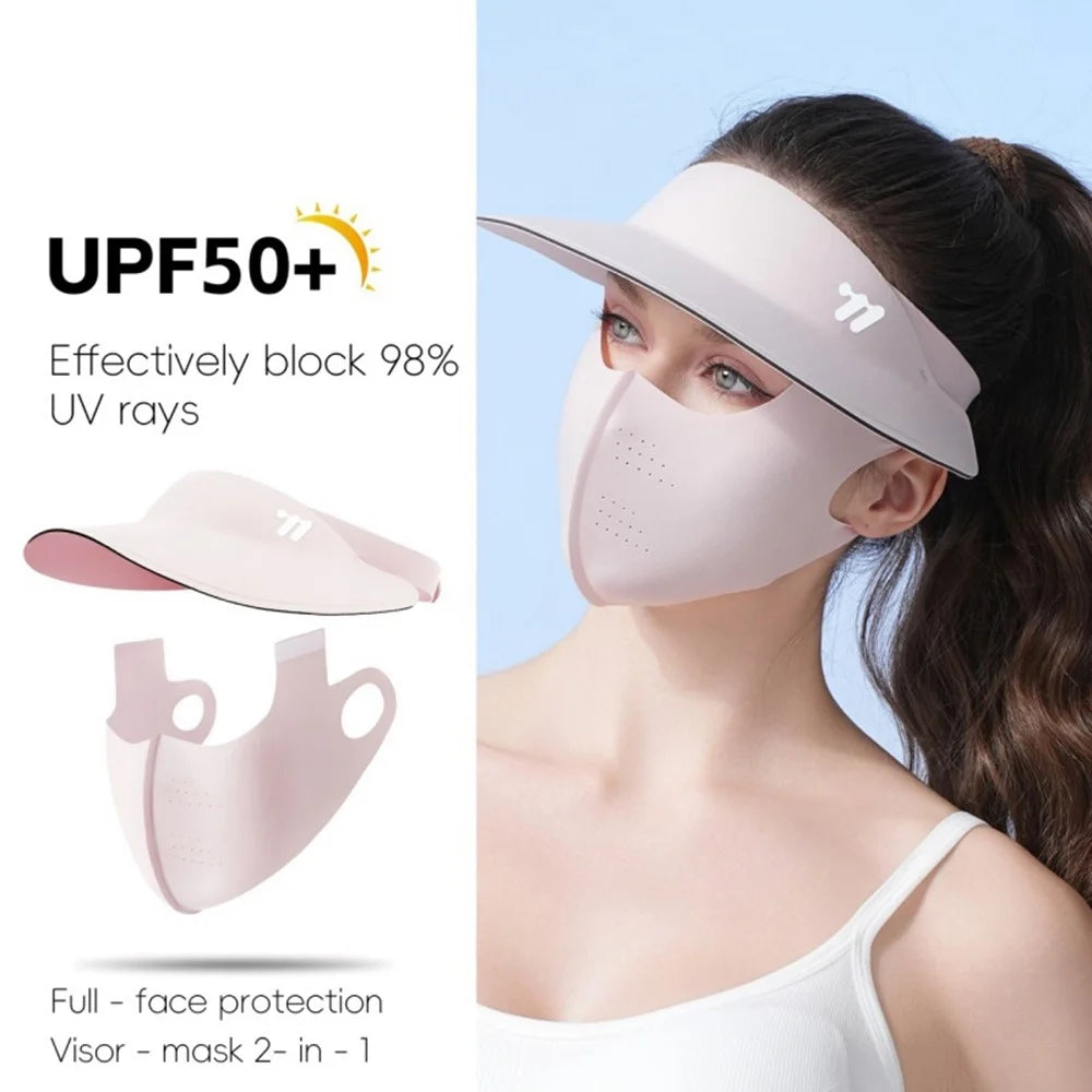 WEST BIKING YP0201466 Outdoor Sports Cycling Mask Cap Detachable 2 in 1 Sun Hat Face Cover - Pink - 3