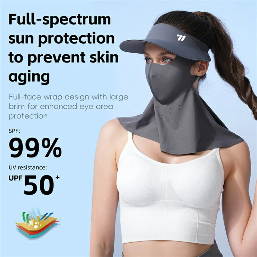 WEST BIKING YP0201467 Summer Sun Protection Detachable Sun Hat Face Shoulder Cover for Cycling Hiking Fishing Outdoor Sports - Dark Grey - 4