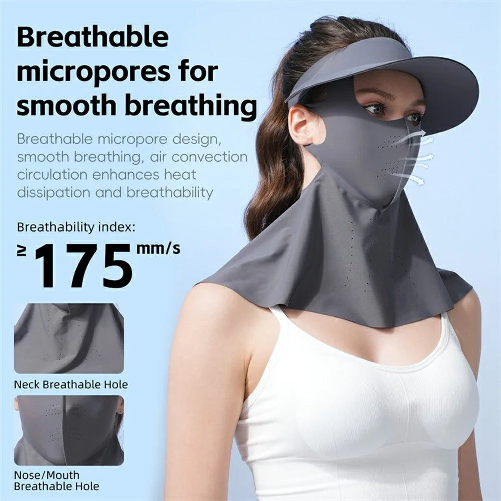 WEST BIKING YP0201467 Summer Sun Protection Detachable Sun Hat Face Shoulder Cover for Cycling Hiking Fishing Outdoor Sports - Dark Grey - 5