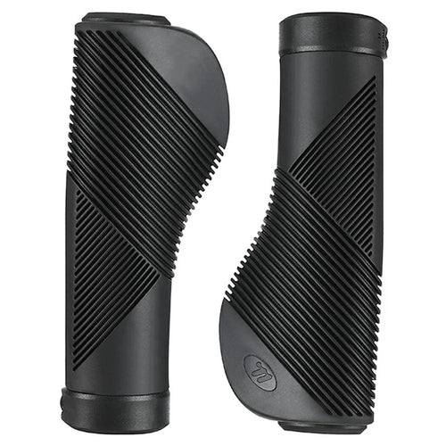 WEST BIKING YP0804084 1 Pair Bicycle Handlebar Grips Shock Absorbing Anti Slip MTB Bike Lock-On Grips - Black - 1