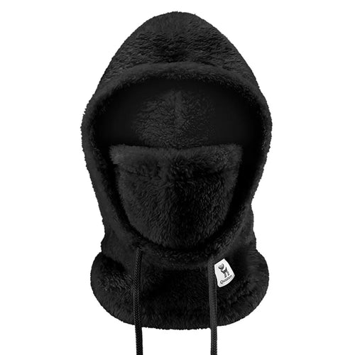 QUNATURE 13230021 014-YPP100 Thermal Ski Balaclava Skiing Cycling Fleece Full Face Mask Winter Headwear - Black / M - 1