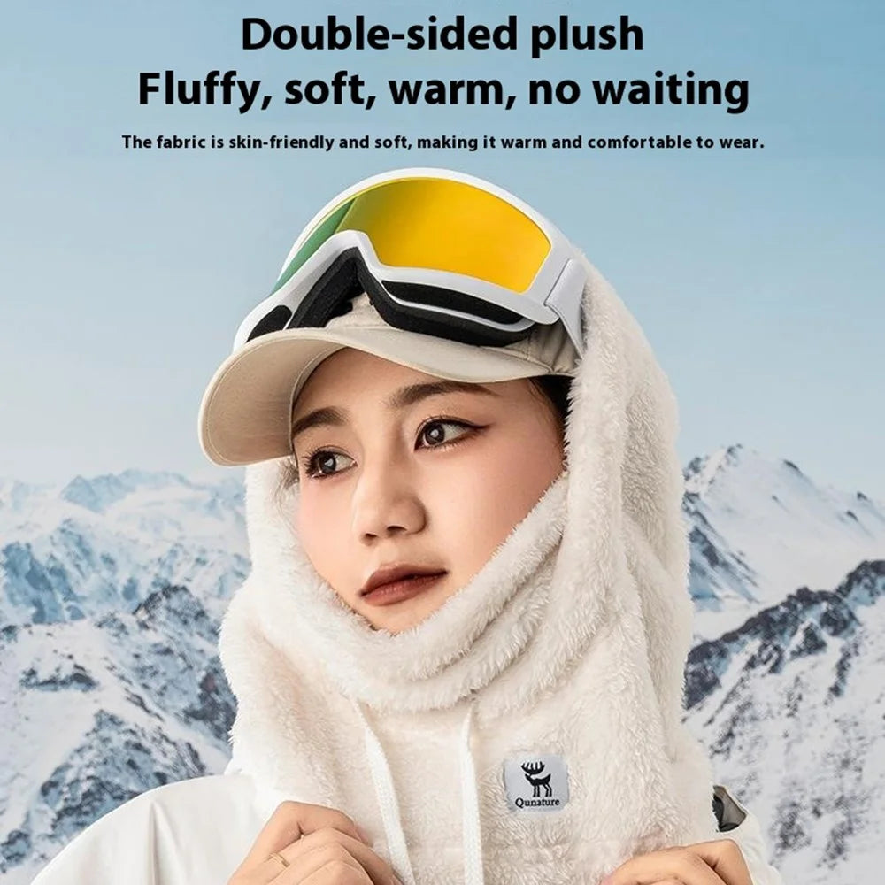 QUNATURE 13230021 014-YPP100 Thermal Ski Balaclava Skiing Cycling Fleece Full Face Mask Winter Headwear - Black / M - 3