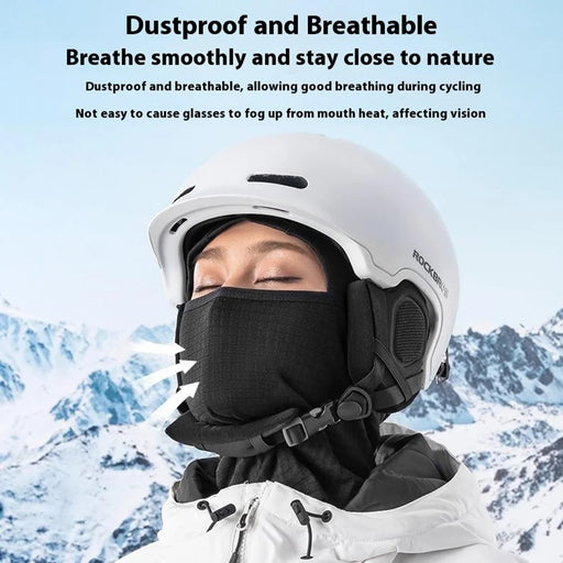 QUNATURE 13230022 014-YPP101 Winter Ski Mask Balaclava Fleece Cycling Motorcycle Riding Full Face Cover Neck Warmer - Black / M - 2