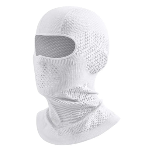 DTJ67 Outdoor Winter Ski Face Mask Neck Protection Windproof Balaclava Hat for Motorcycle Riding - White - 1
