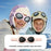 DRMZ32 For Children Ear Protection Aviator Hat with Detachable Goggles Fleece Lined Winter Lei Feng Cap - Orange - 5