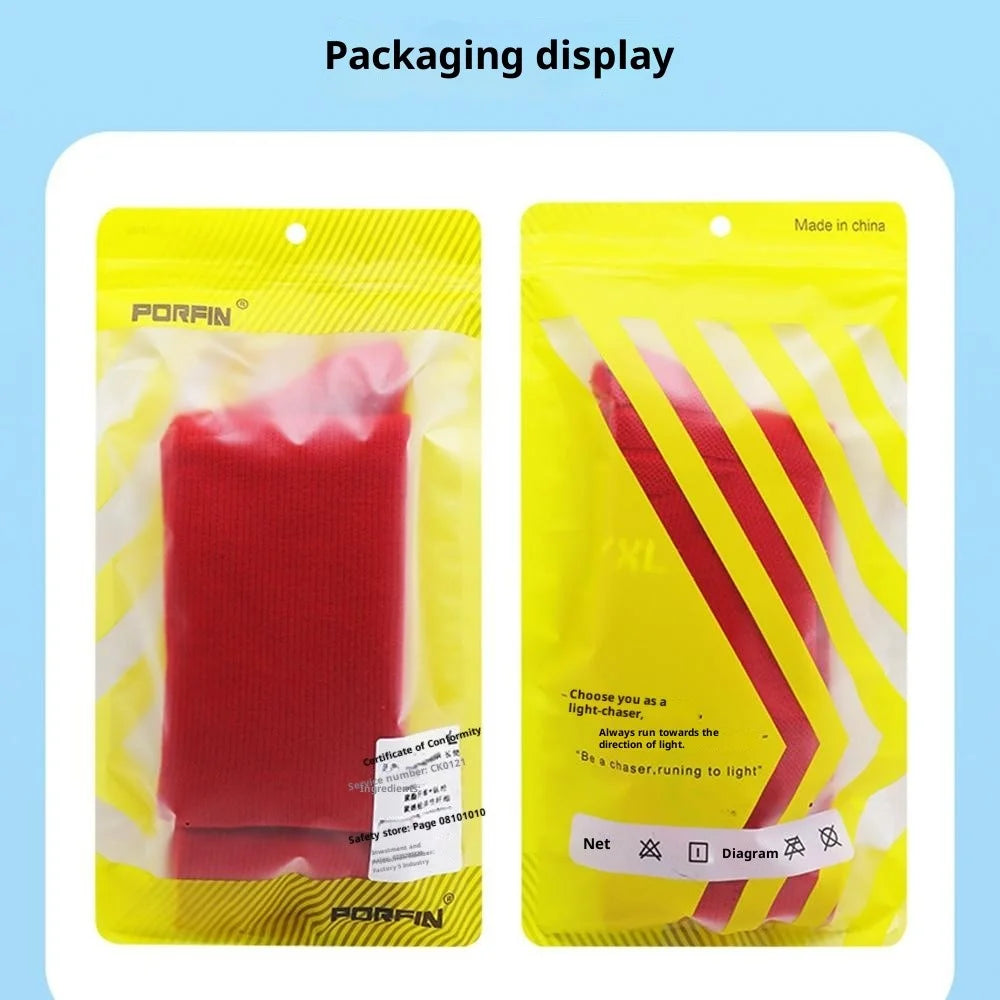 PORFIN Size L / XL Moisture Wicking Hockey Socks Non-Slip High Tube Athletic Socks, for Shoe Size 39-50 - Black - 6