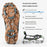 QUNATURE 22 Stainless Steel Teeth Ice Cleats for Shoes Cold Resistant Snow Traction Grips with Anti-Slip Hinge - S Size  /  Black Green - 2