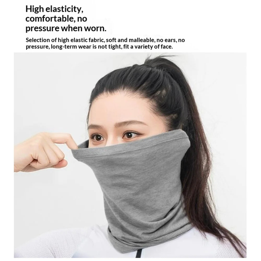 ROCKBROS 11250013 YDWB005 11250013001 Tencel Wool Neck Gaiter Face Mask Tube Scarf Windproof Balaclava for Cycling Hiking Outdoor Sports - Light Gray - 7