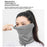 ROCKBROS 11250013 YDWB005 11250013001 Tencel Wool Neck Gaiter Face Mask Tube Scarf Windproof Balaclava for Cycling Hiking Outdoor Sports - Light Gray - 7