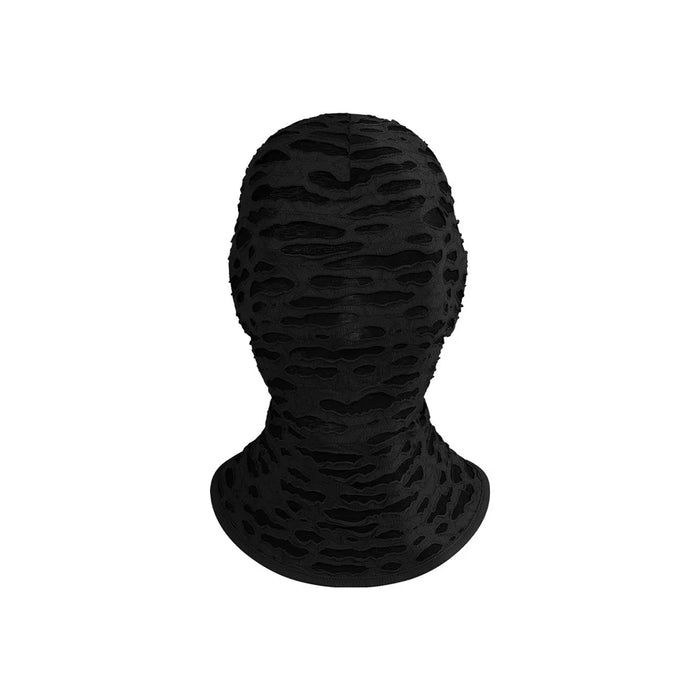 Halloween Mask Full Face Costume Breathable Mesh Head Cover for Party  /  Cosplay - Black - 2