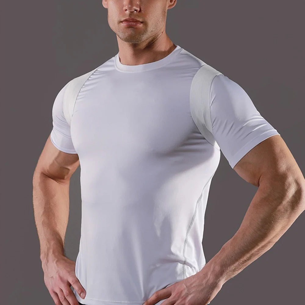 VBOSI 3202V Posture Corrector Back Brace Adjustable Magic Tape Invisible X-Cross Support for Men Women - Black M - 7