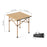 QUNATURE Folding Roll Table Portable Camping Picnic Table with Carry Bag for Outdoor Hiking - Beech Wood Color - 1