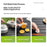 QUNATURE Folding Roll Table Portable Camping Picnic Table with Carry Bag for Outdoor Hiking - Beech Wood Color - 5