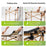 QUNATURE Folding Roll Table Portable Camping Picnic Table with Carry Bag for Outdoor Hiking - Beech Wood Color - 7