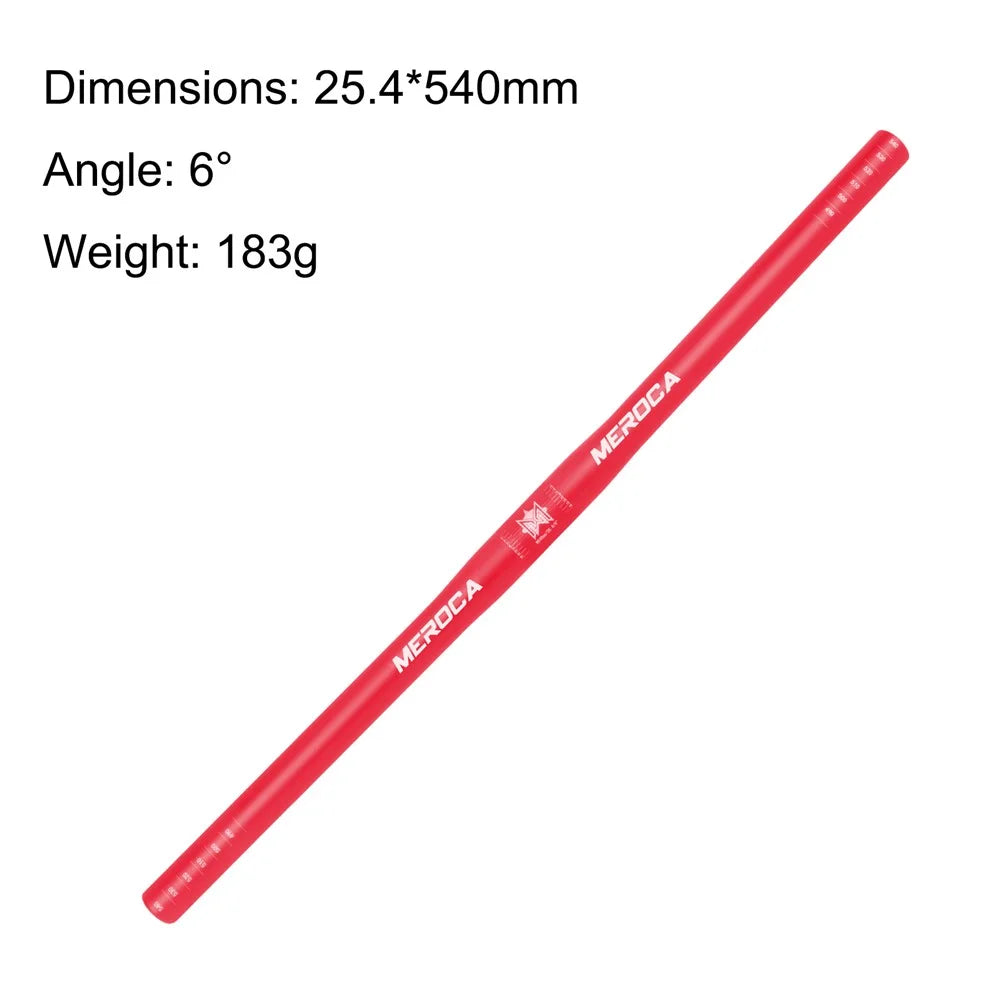 LITEPRO Monster 25.4x540mm Aluminum Alloy Ultra-light Bike Bicycle Handlebar - Red - 2