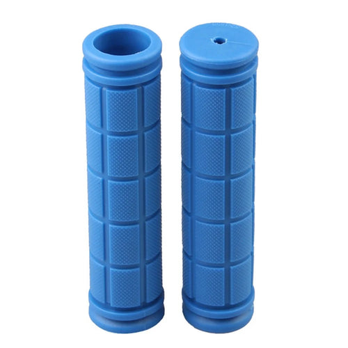 2Pcs/Set Anti-Skid Rubber Bicycle Grips Handlebar Soft Ultralight Grips - Dark Blue - 1