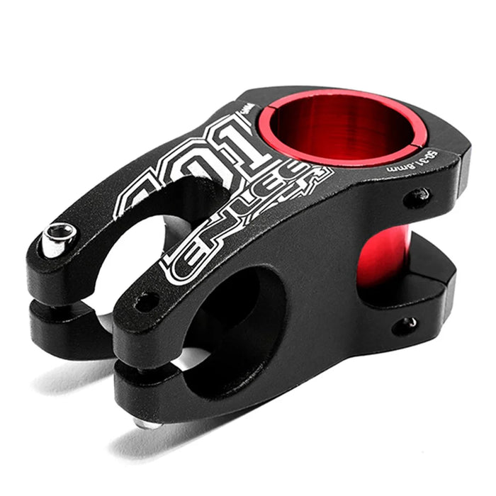 ENLEE 31.8-35 x 50mm Aluminum Alloy Bike Stem Mountain Bike Hollow MTB Bicycle Short Handlebar Stems Heightening Stems Cycling Parts - Black - 6