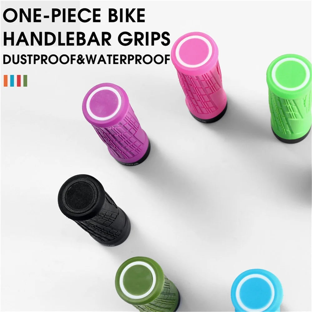 WEST BIKING YP0804063 One Pair Bike Handlebar Grips Non-slip Bicycle Handlebar Grips Cover for Mountain Bike Scooters Road Bike BMX MTB - Black - 7