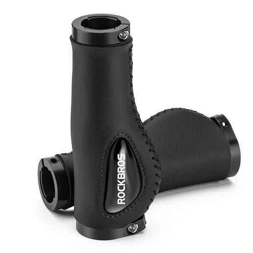 ROCKBROS 40720001001 1 Pair MTB Bike Bicycle Cycling Shock Absorption Anti-slip Handlebar Grips - Black - 1