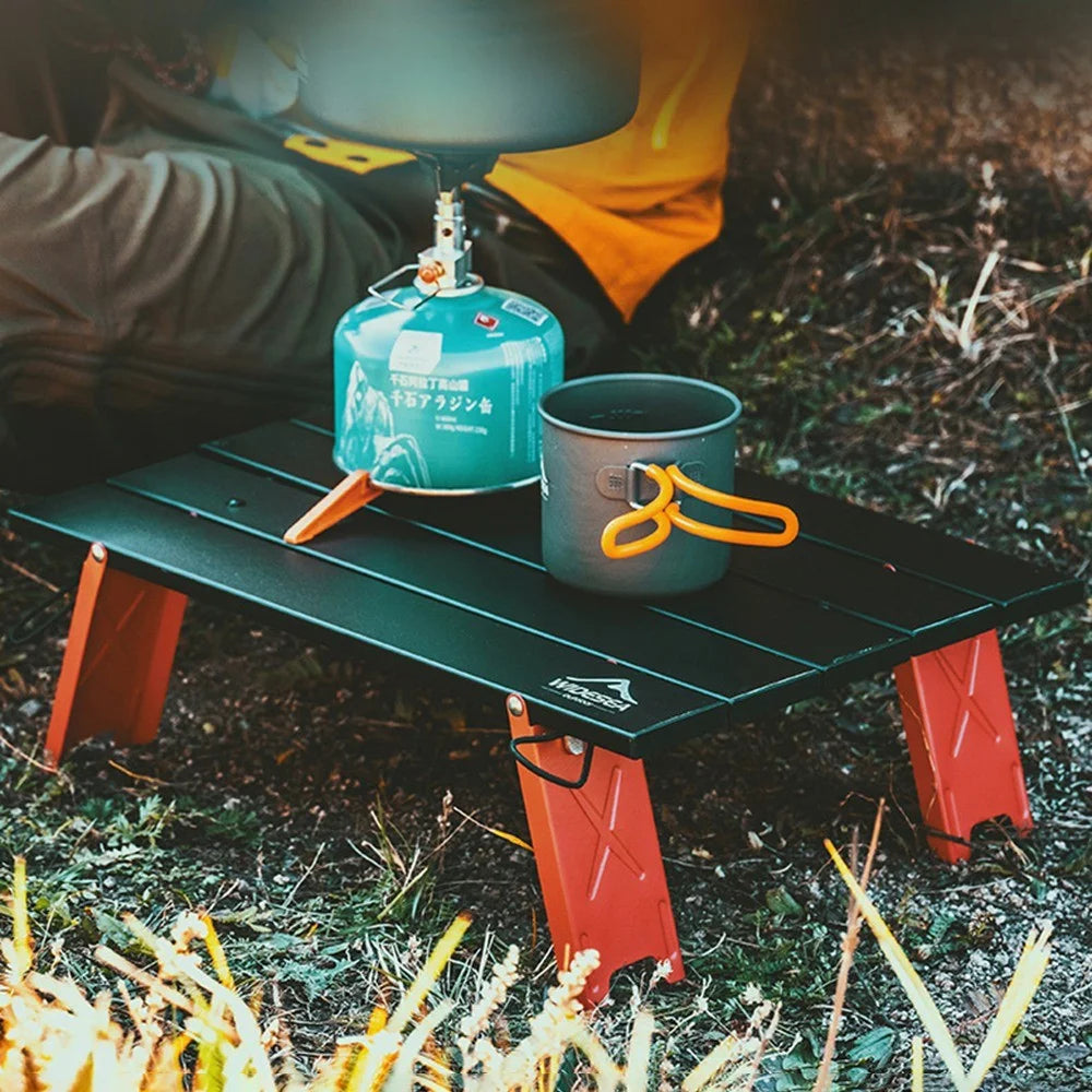 WIDESEA WSTB-001 Camping Mini Table Portable Folding Table for Outdoor Picnic Barbecue Tours Tableware Ultra Light Computer Bed Desk - 2
