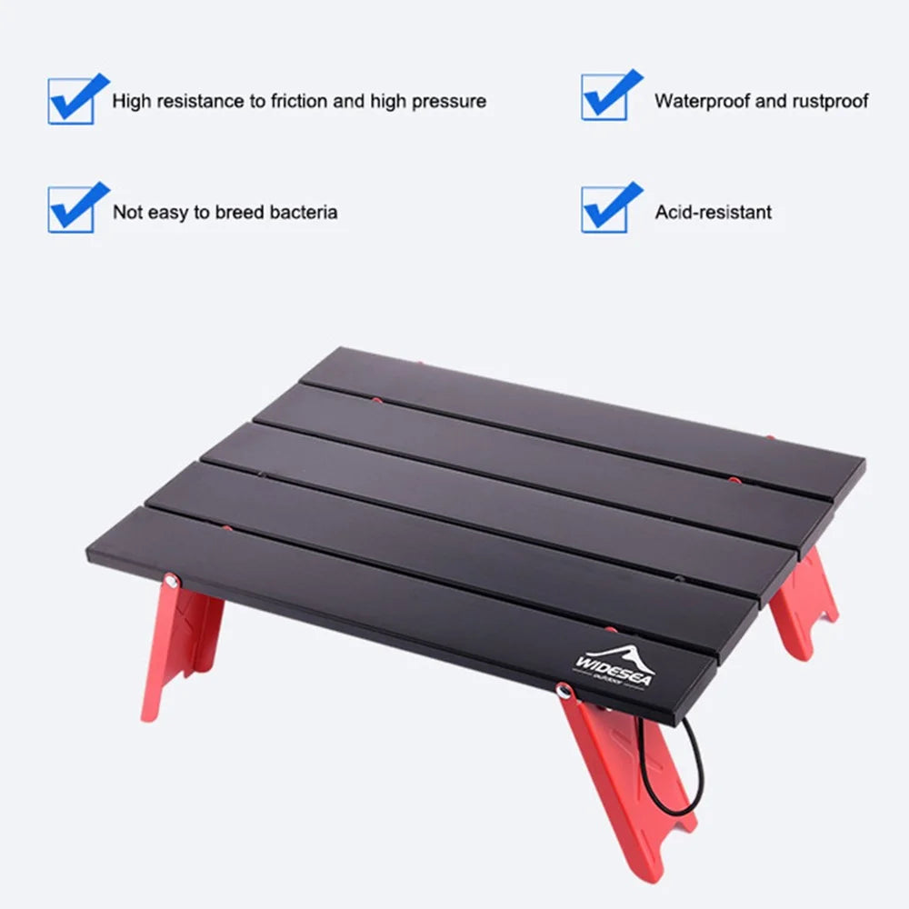 WIDESEA WSTB-001 Camping Mini Table Portable Folding Table for Outdoor Picnic Barbecue Tours Tableware Ultra Light Computer Bed Desk - 4