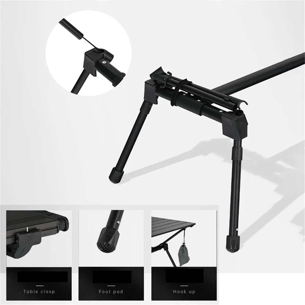BLACKDOG BD-ZZ003 Portable Camping Table Folding Aluminum Alloy Desk Easy to Carry for Outdoor Picnic BBQ Beach Hiking - 6