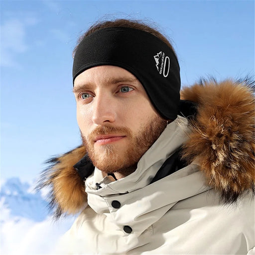 GOLOVEJOY DEZ39 Winter Earmuffs Outdoor Sports Windproof Thicken Ear Protection Headband - Black - 2