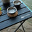 SHINETRIP A292-H0M Portable Folding Table Outdoor Picnic BBQ Aluminum Alloy Desk, Size M - Midnight Black - 4