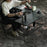 SHINETRIP A416-H00 Portable Camping Table Carbon Steel Folding Net Table for Outdoor Picnic BBQ, Black - 3