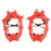 AOTU 1 Pair Outdoor Non-Slip Crampons 11 Spikes Skating Shoes Cover Ice Claws for Kids Children Teenagers (Suitable for Size 29-39) - 7
