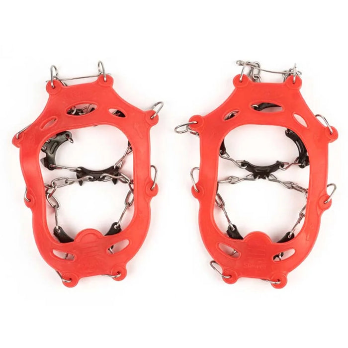 AOTU 1 Pair Outdoor Non-Slip Crampons 11 Spikes Skating Shoes Cover Ice Claws for Kids Children Teenagers (Suitable for Size 29-39) - 7