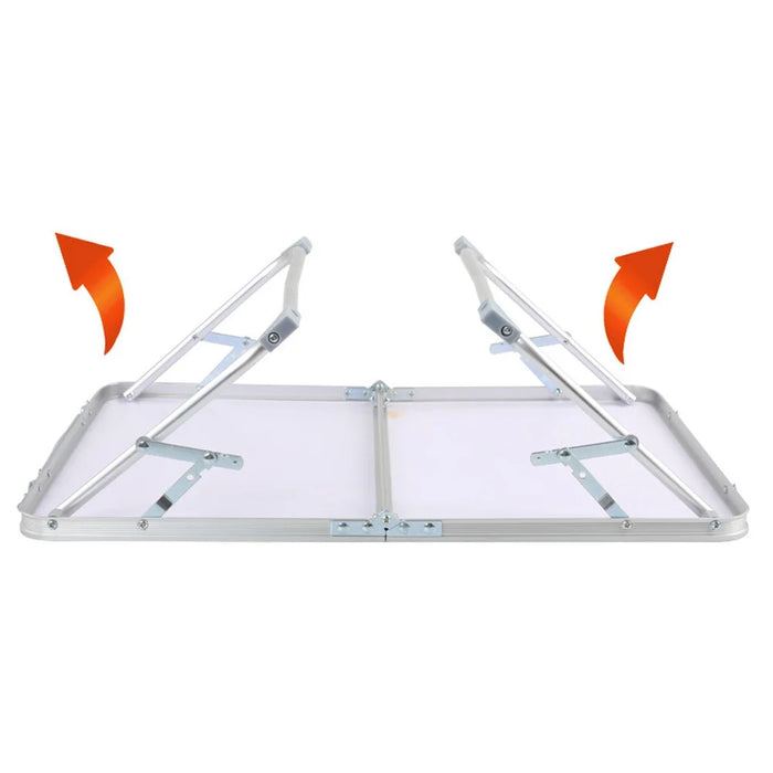 AOTU AT6771 Outdoor Camping Picnic Portable Folding Table MDF Board + Aluminum Alloy Small Table - 2