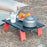 AOTU Outdoor Camping Mini Table Aluminum Alloy Ultra-light Foldable Portable Desk Table - Black Red - 2