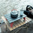 AOTU Outdoor Camping Mini Table Aluminum Alloy Ultra-light Foldable Portable Desk Table - Black Red - 3
