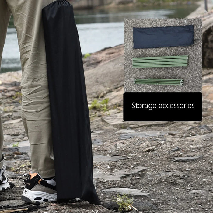 HALIN 68.5x45.5x46.5cm Outdoor Picnic BBQ Folding Table Aluminum Alloy Portable Folding Desk Table, Size L - Green - 5